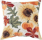 Greendale Home Fashions 18 in. Square Sunflower Fall Throw Pillow by GreendaleHomeFashions