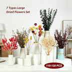 120+ Pcs Dried Flower Bouquet Set, Boho Floral for Fall Decor, Vase Crafts - Image 2