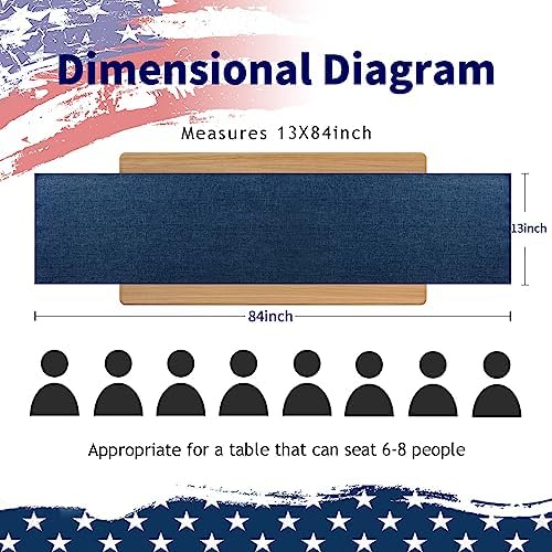 6 Pack Navy Blue Burlap Table Runner Roll Farmhouse Table Linens - Image 3
