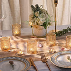 Gold Votive Candle Holders Set of 36- Glass Candle Holders Bulk - Image 6