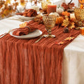 12 Pack Terracotta Cheesecloth Table Runner 120 Inch Boho Wedding Decor by Fixwal