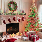 JMEXSUSS 200 LED Red & Green String Lights Outdoor for Christmas Decor - Image 3