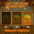 Thanksgiving Harvest Pumpkin Wagon Neon Sign for wall decor Fall LED Light - Image 5
