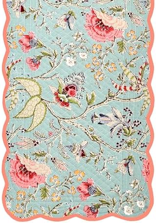 Sage Blush - Bloom Collection Luxury Handcrafted Runner (Reversible) Cotton Quilted Fabric Machine Washable – Elegant Home Decor – 14 x 72 inches - Image 3