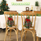 6 Pcs 13 Inch Christmas Wreath Christmas Tree Wire Wreath Frame - Image 2