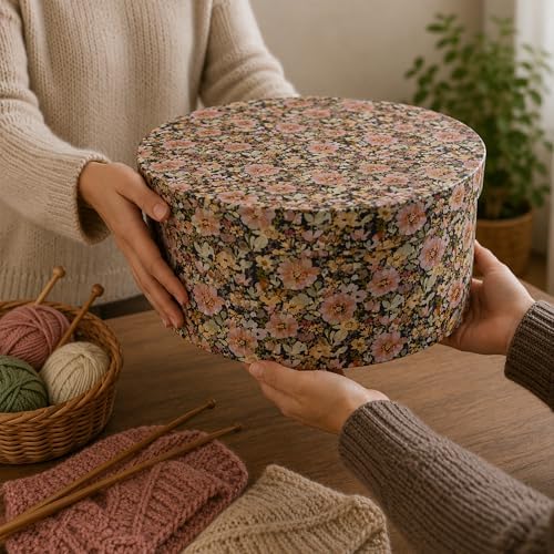 Sarah's Hat Boxes – Floral Decorative Gift Box | Elegant Reusable Storage Boxes for Gifts, Keepsakes, Jewelry, or Special Items | Unique Printed Design - Image 6
