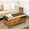 Solino Home 100% Pure Linen Table Runner Brown Woven, Athena 14 x 48 in by SolinoHome