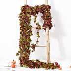 BLEUM CADE 12Pcs 16.4Ft Fake Flower Garland Artificial Rose Vines - Image 6