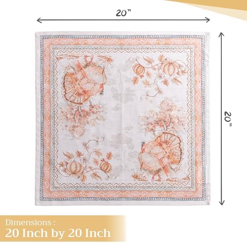 Maison d' Hermine Cloth Napkins Set of 4 Reusable 100% Cotton (20" x 20") - Image 4