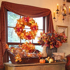20 Inch Fall Wreaths for Front Door, Fall Decorations for Home - Image 7