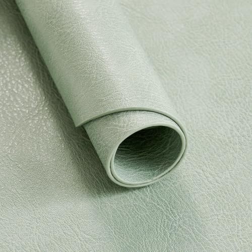 MOSAYT Vinyl Faux Leather Oval Placemats, Set of 6, Green - Image 6