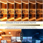 2 Set 50 FT Warm White Led Strip Lights for Bedroom Dimmable 100 FT 1800 LEDs Rope Light Flexible Super Bright White Tape Lights for Ceiling Room Home Decor Luces LEDs - Image 4