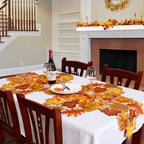 Simhomsen Embroidered Leaves Table Runner for Thanksgiving, Fall or Autumn (14 × 108 inches) - Image 7