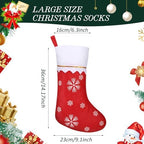 Sumind 100 Pcs Xmas Stockings,Snowflake with White Trim - Image 2