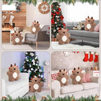 Shellwei 2 Set Christmas Pillows Decorations 17.72 Inch Soft Plush - Image 4