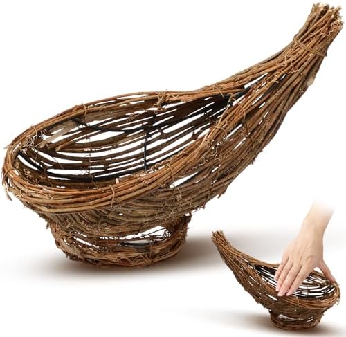 Dandat 12 Inch Thanksgiving Cornucopia Basket Horn of Plenty Centerpieces by Dandat