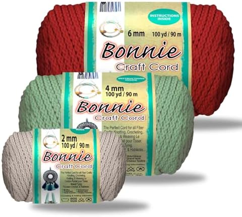Pepperell Bonnie Braid Macrame Cord | 6mm x 100yd Flesh (Value 2-Pack) | Twisted Polypropylene Cord for DIY Crafts, Plant Hangers, Wall Hangings, Crochet & Macrame | Long-Lasting, Vibrant Color - Image 3