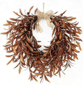 Fall Olive Wreaths for Front Door,22'' Autumn Front Door Wreath Home Decor by LEFTOVER
