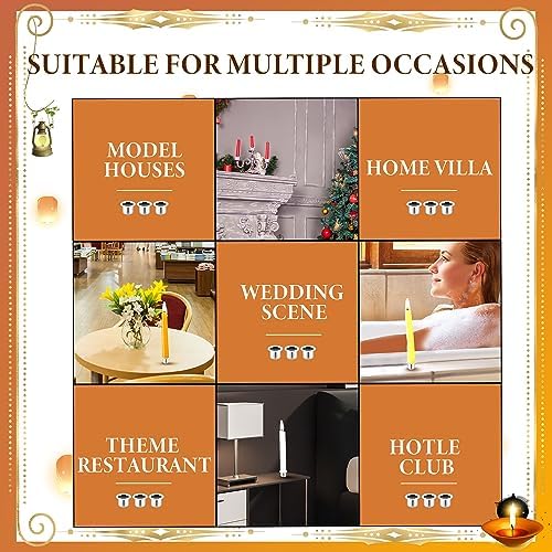 Sliner 160 Pack Silver Hanukkah Metal Candle Holders with Round Flat Base Use with Menorah Candelabra Cups Reusable Protectors for Party Lamp or Candle Making Decor - Image 6