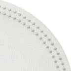 Bodrum Pearls Round Embroidered Placemats Set of 4 – 15" Elegant Table Mats for Dining, Weddings & Special Occasions, Decorative, Wipe-Clean Vinyl Placemats, Antique White/Silver - Image 2