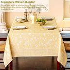 Midsummer Breeze Yellow Floral Farmhouse Tablecloth Rectangle 60x120 inch - Image 3