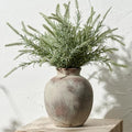 SIDUCAL Ceramic Decorative Flower Vase | 7.48 Inch Pottery Rustic Farmhouse Boho Vase for Home Decor, Table, Living Room, Bathroom, Coffee Desk, Shelf, Mantel Decoration, Wedding, Terra by SIDUCAL