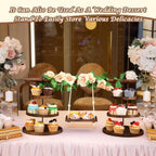 Large Wooden 3 Tier Cupcake Dessert Table Display Stand with Swing - Image 5
