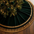 Roowest 48 Inch Green Christmas Tree Skirt Velvet, Round by Roowest