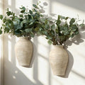 Vanselia Ceramic Wall Vase Home Decor Hanging Planters (2 Pack 11.8" Retro) by VanseliaHome