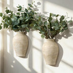 Vanselia Ceramic Wall Vase Home Decor Hanging Planters (2 Pack 11.8" Retro) by VanseliaHome