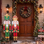 Yerliker 2 Pcs Christmas Nutcracker Porch Signs for Outdoor Decorations - Image 5