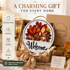 16 Pcs Interchangeable Welcome Sign for Front Door, 12 In Wood Decor - Image 3