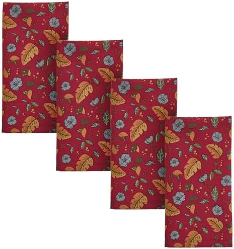 Park Designs Coriander Napkin Set of 4, Red Floral by ParkDesigns