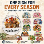 Interchangeable Welcome Sign for Front Door Home Porch for Every Season - Image 2