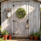 Hiptree 18 Inch Spring Eucalyptus Wreath for Front Door-Artificial Summer Greenery Wreaths Indoor Outdoor Decorations, Farmhouse Wall Decor-Fall, Winter,Easter,Green All Year Round,DIY Wreaths - Image 6