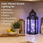 Vela Lanterns Decorative Indoor Fairy Light Candle Holder, Clear, L, 6-Pack - Image 4