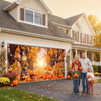 WovWeave Fall Garage Door Cover, 16 x 7 Ft Autumn Harvest Backdrop - Image 5