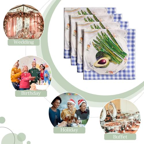 Maison d' Hermine Cloth Napkins Set of 4 Reusable 100% Cotton (20" x 20") - Image 6