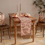 ISAENNE Designer French Linen Table Runner,71"x12"-Chauffrey A - Image 6