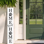 Home Sweet Home Sign, Welcome Porch Decor Front Door Outdoor Wooden Board - Image 4
