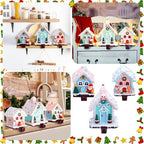 Riceshoot 3 Pcs Christmas Gingerbread House Stocking Holders,Candy - Image 5