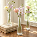 12 Pcs Glass Bud Vases Bulk for Centerpieces, 8.5” Tall Clear Bud Vases - Image 5