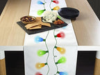 Christmas Table Runners | Holiday Lights Table Runner | Winter Decorations for Home | Festive Holiday Christmas Decor Kitchen Dining Table Runner | Made in The USA | 14" x 108" Long - Image 2
