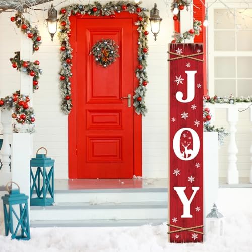 Welcome Porch Sign, Wooden, 47.2", Front Door, Rustic Reindeer - Image 2