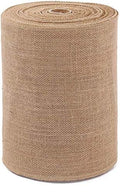 Burlap Table Runner 12 Inch by 50 Yards Natural Jute Hessian Burlap Roll Crafts Fabric Rolls with Sewn Edges for Country Rustic Party Wedding Decorations Farmhouse Kitchen Decor(12" x50Yard) by wlflash