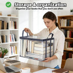 4 Pack Clear Comic Book Storage Containers, Gray - Image 7