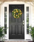 Briful 23in Christmas Magnolia Wreath for Front Door - Image 6