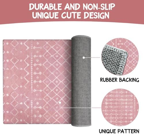 St Patricks Day Spring Kitchen Rugs and Mats Set of 2,Lucky Shamrocks Clovers Eucalyptus Leaves Buffalo Plaid Farmhouse Non Slip Washable Floor Sink Mats Decorations for Home Kitchen 18"x48"+18"x30" - Image 7