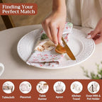 Maison d' Hermine Cloth Napkins Set of 4 Reusable 100% Cotton (20" x 20") - Image 4