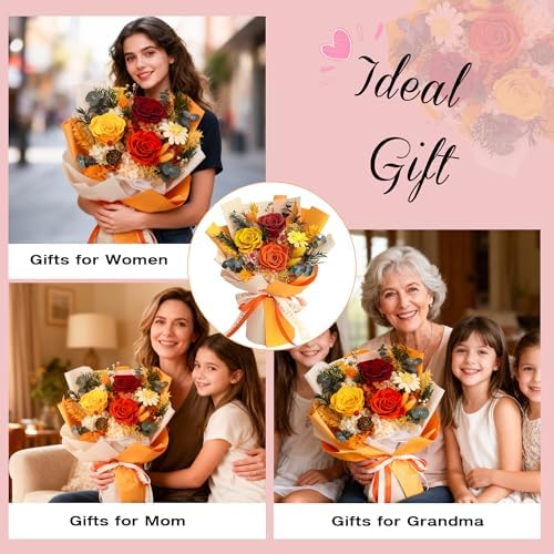 Vrioca Flowers for Delivery, Preserved Flowers Bouquets, Birthday Gifts for Women Mom - Image 3